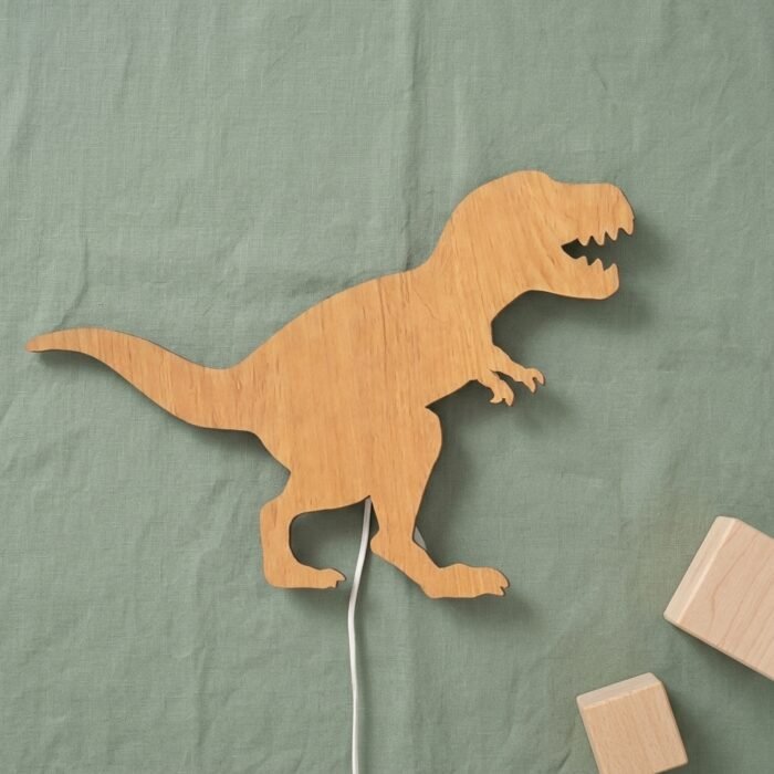 Lampe Murale Dinosaure en Bois pour Chambre Enfant | Sueno