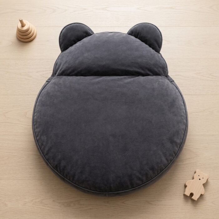 Pouf Ours Gris pour Chambre Enfant | Sueno