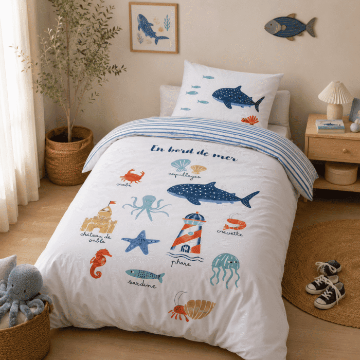 Parure de Lit Enfant "En Bord de Mer" | Sueno