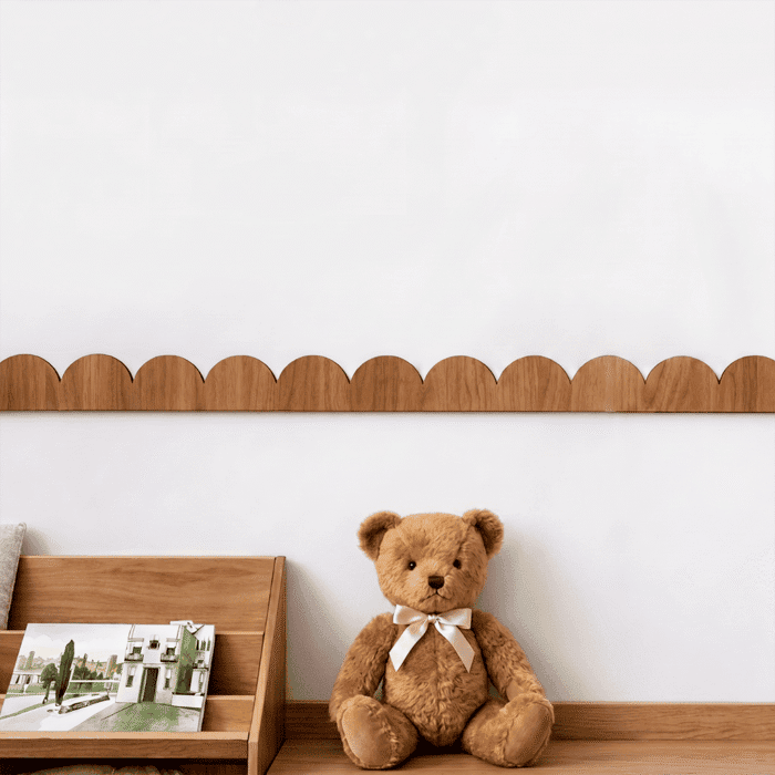 Corniche Murale Courbée en Bois pour Chambre Enfant | Sueno